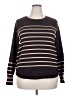 Liz Claiborne Stripes Brown Pullover Sweater Size XXL - photo 1