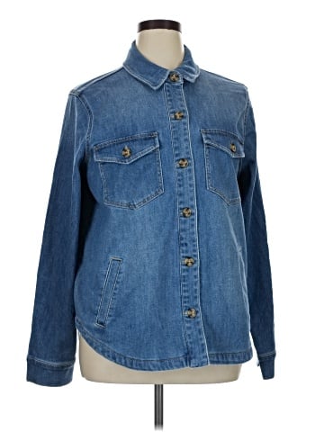 Cosmic Blue Love Denim Jacket (view 1)