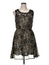 Speed Control 100% Polyester Animal Print Black Cocktail Dress Size XL - photo 1