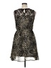 Speed Control 100% Polyester Animal Print Black Cocktail Dress Size XL - photo 2
