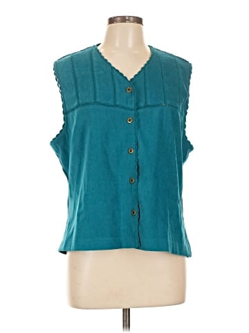 Koret Sleeveless Button-Down Shirt (view 1)