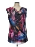 Fashion Bug 100% Polyester Purple Sleeveless Blouse Size L - photo 1