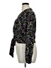 Just Fab 100% Polyester Black Purple Long Sleeve Blouse Size XL - photo 5