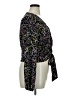 Just Fab 100% Polyester Black Purple Long Sleeve Blouse Size XL - photo 4