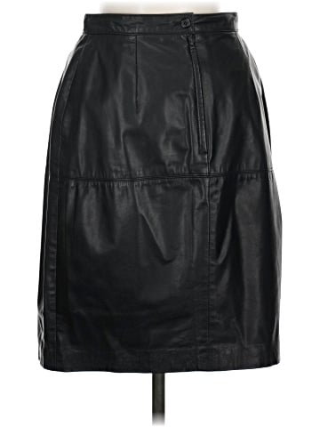 Teri Jon by Rickie Freeman Faux Leather Skirt (view 2)