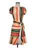 ECI Stripes Orange Casual Dress Size XS - photo 1