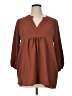Gilli Brown 3/4 Sleeve Blouse Size XL - photo 1