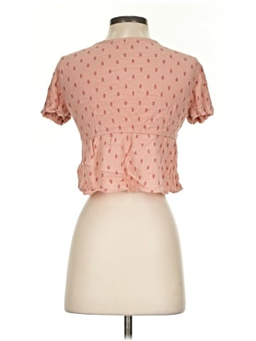 Pink Rose Short Sleeve Blouse (view 2)