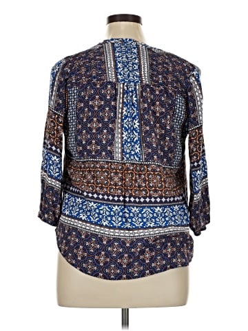 Pale Sky 3/4 Sleeve Blouse (view 2)