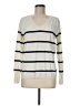 Croft & Barrow 100% Acrylic Stripes Ivory Pullover Sweater Size M - photo 1