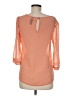 Blue Rain 100% Polyester Orange 3/4 Sleeve Top Size M - photo 2