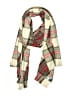 Old Navy 100% Polyester Plaid Ivory Scarf One size - photo 1
