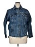 Zara TRF 100% Cotton Solid Blue Denim Jacket Size 1X (estimated) - photo 1