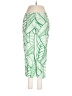 J. McLaughlin 100% Cotton Print Green Active Pants Size 6 - photo 1
