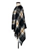 Just Be... 100% Polyester Plaid Gray Poncho One size (estimated) - photo 5