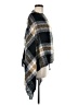 Just Be... 100% Polyester Plaid Gray Poncho One size (estimated) - photo 4