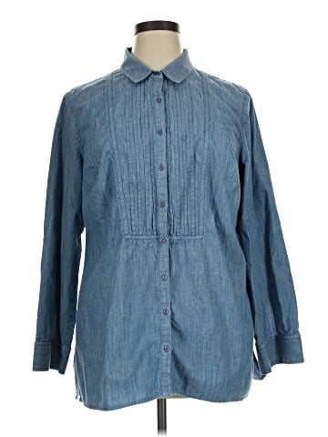 Jones New York Sport Long Sleeve Button-Down Shirt (view 1)