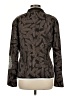 Linda Allard Ellen Tracy Print Brown Jacket Size 8 - photo 2