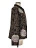 Linda Allard Ellen Tracy Print Brown Jacket Size 8 - photo 4
