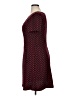 ECI Chevron-herringbone Burgundy Casual Dress Size 14 - photo 5