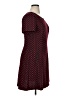 ECI Chevron-herringbone Burgundy Casual Dress Size 14 - photo 4