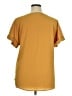 Zenana 100% Polyester Yellow Short Sleeve Top Size XL - photo 2
