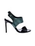 Acne Studios 100% Leather Color Block Green Black Sandals Size EU 39 - photo 1