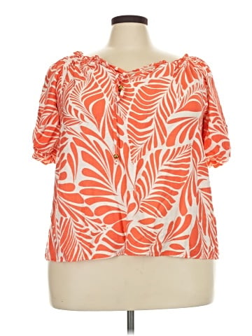 Unique Spectrum Short Sleeve Blouse (view 1)