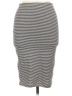 Atmosphere Stripes Gray Casual Skirt Size 10 - photo 1