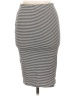 Atmosphere Stripes Gray Casual Skirt Size 10 - photo 2