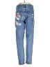 Topshop 100% Cotton Floral Blue Jeans Size 30 waist - photo 2