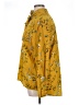Amaryllis 100% Polyester Floral Yellow Long Sleeve Blouse Size XL - photo 5