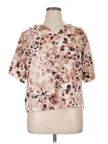 Bar III Short Sleeve Blouse (view 1)