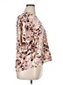 Bar III Animal Print Tan Short Sleeve Blouse Size XL - photo 4
