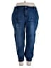 BLOOMCHIC Solid Blue Jeans Size 24 - photo 1