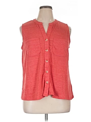 Cable & Gauge Sleeveless Button-Down Shirt (view 1)
