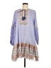 Oliphant 100% Cotton Paisley Blue Casual Dress Size M - photo 1
