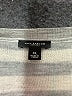 Ann Taylor 100% Merino Extra Fine Wool Stripes Gray Wool Pullover Sweater Size XL - photo 7