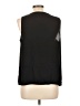 Nine West 100% Polyester Black Sleeveless Blouse Size L - photo 2