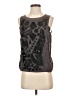 Mine Gray Sleeveless Silk Top Size 2 - photo 1