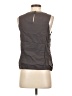 Mine Gray Sleeveless Silk Top Size 2 - photo 2