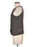 Mine Gray Sleeveless Silk Top Size 2 - photo 5