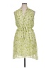En Focus Studio 100% Polyester Paisley Green Casual Dress Size 14 - photo 1