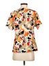 BCBG Paris 100% Polyester Ivory Short Sleeve Blouse Size XXS - photo 2