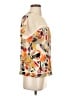 BCBG Paris 100% Polyester Ivory Short Sleeve Blouse Size XXS - photo 4