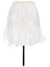 Aqua 100% Polyester White Casual Skirt Size M - photo 1