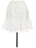 Aqua 100% Polyester White Casual Skirt Size M - photo 2