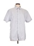 DKNY 100% Cotton Silver Short Sleeve Button-Down Shirt Size L - photo 1