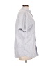 DKNY 100% Cotton Silver Short Sleeve Button-Down Shirt Size L - photo 4