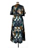 The Curve LA 100% Polyester Tropical Blue Casual Dress Size 1X - photo 2